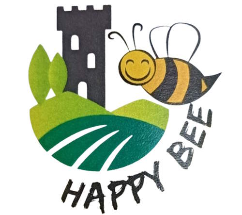 Produttore di Miele Happy Bee: api al lavoro, simbolo di un'apicoltura sostenibile e naturale.